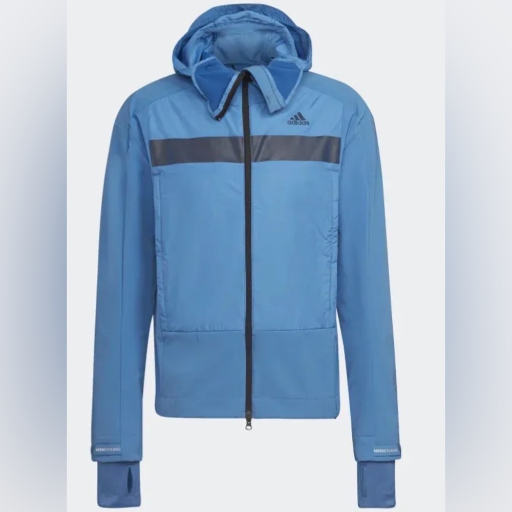 ADIDAS COLD.RDY INSULATED HOODED RUNNING JACKET w/ REFLECTIVE DETAILS sz XL - Picture 16 of 16